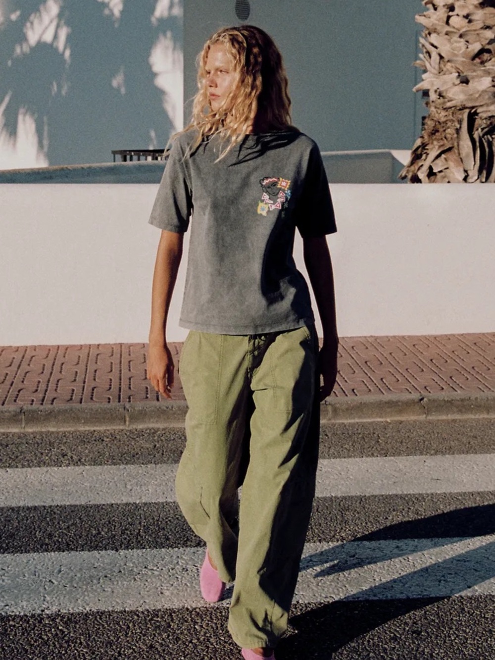 Zara OVERSIZED CARGO PANTS - Picture 2 of 6